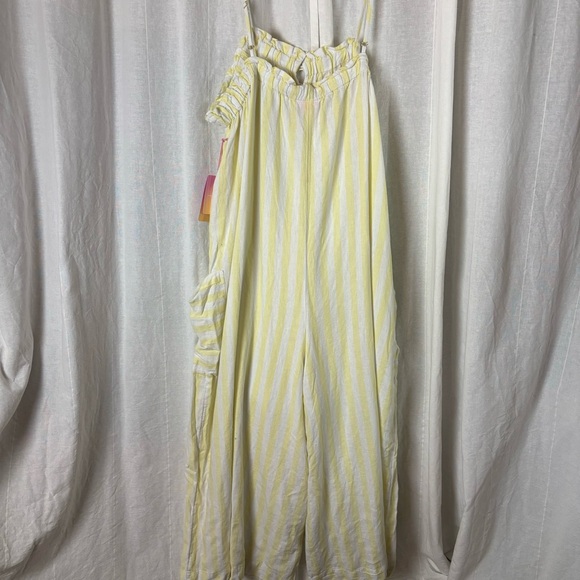 NWT Stoney Clover Lane X Target Yellow Stripe Jumpsuit Romper Women's XLarge 1X - Picture 4 of 10